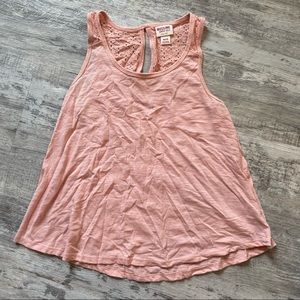 Mossimo • Women’s Pink Lace Tunic